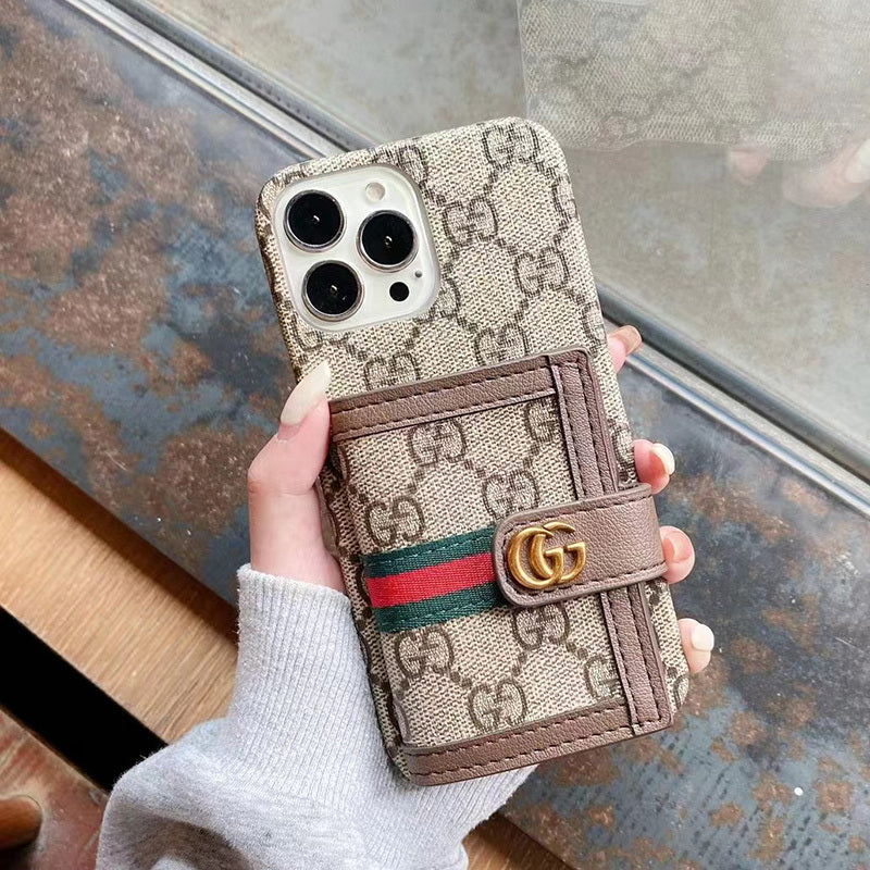 지갑 브라운의 GG iPhone 케이스