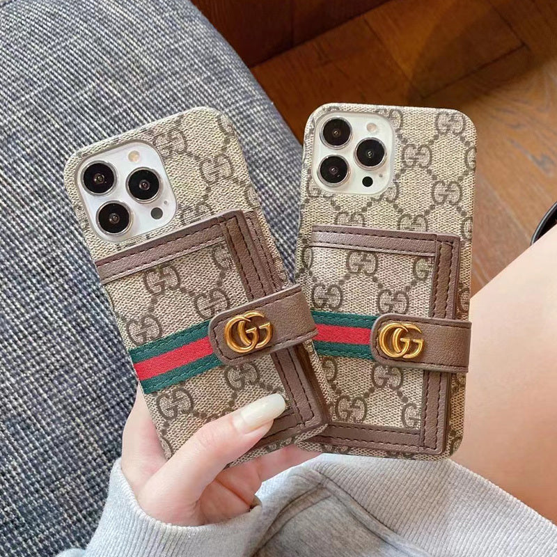 지갑 브라운의 GG iPhone 케이스