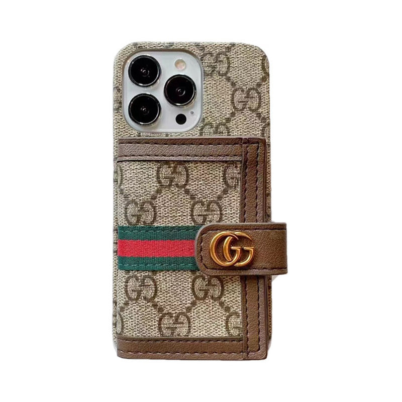 지갑 브라운의 GG iPhone 케이스
