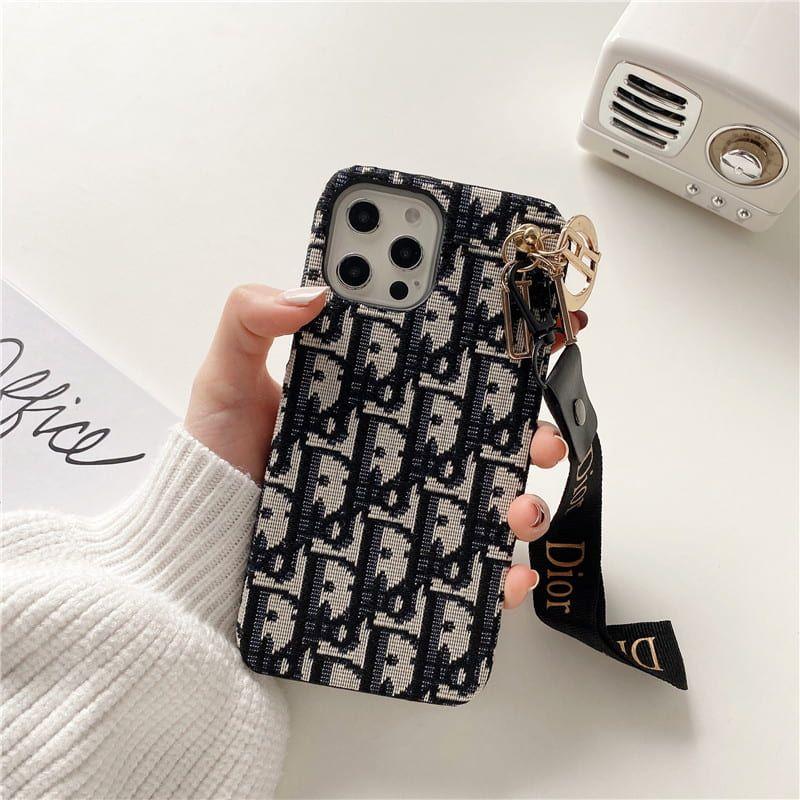 디자이너 키 체인과 함께 세련된 CD 레이디 iPhone 케이스
