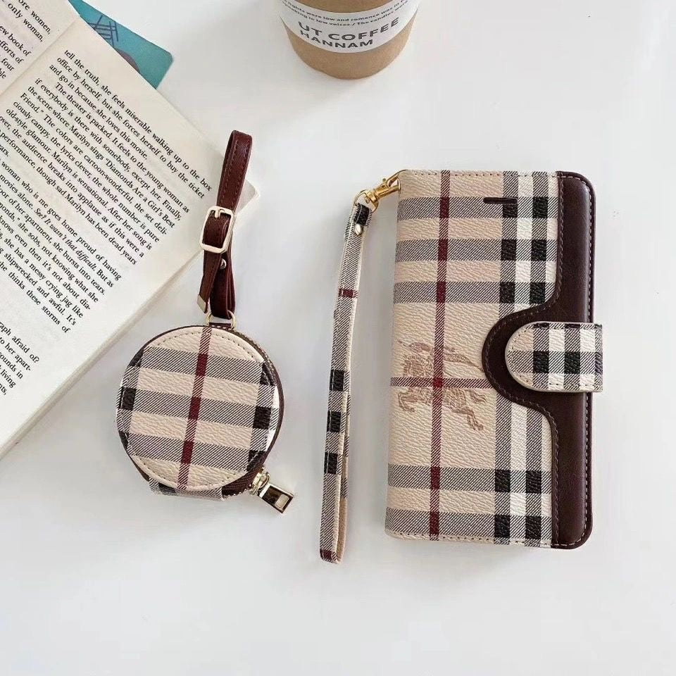 고급 GG LV BUR iPhone 및 Card Holder와 AirPods 케이스