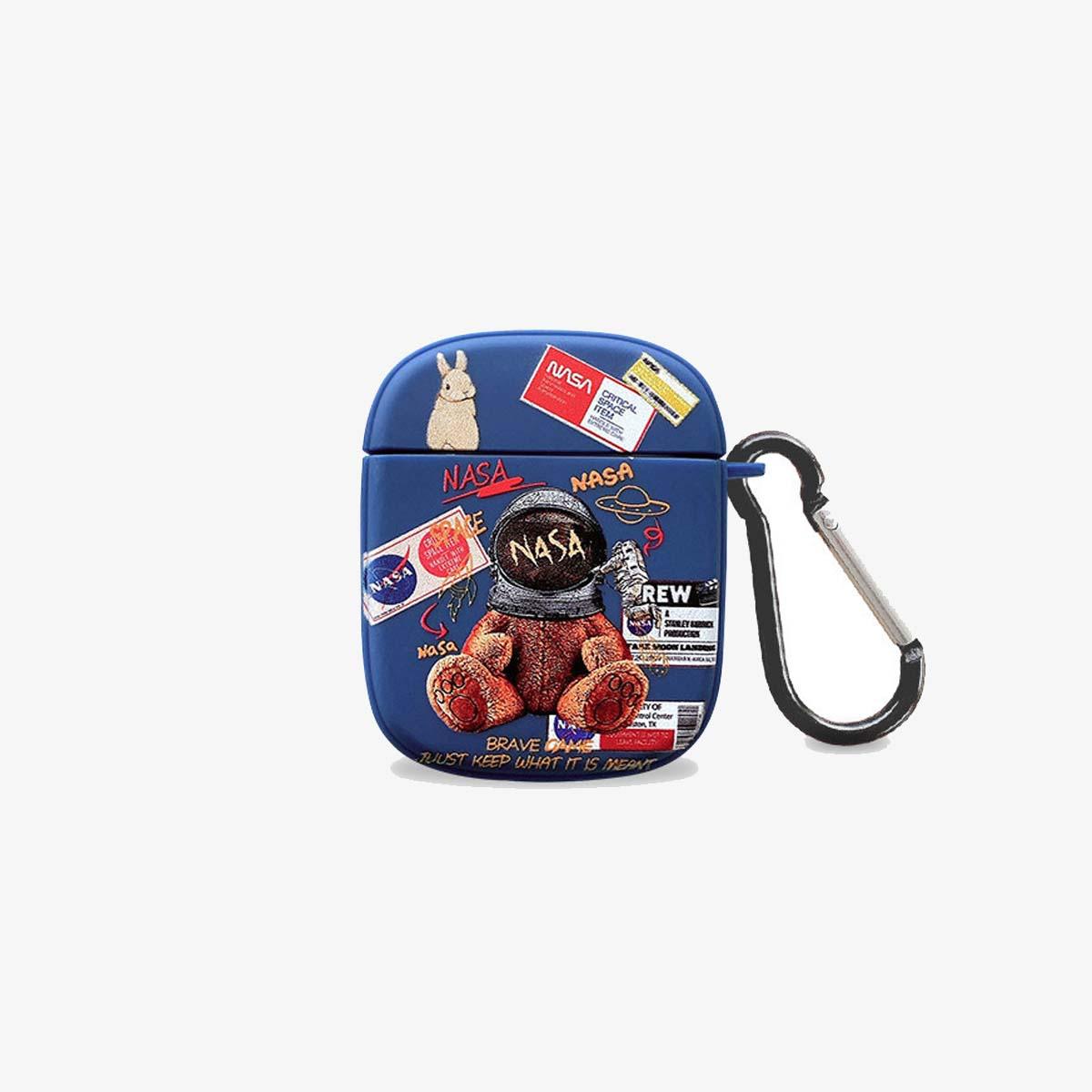 Limited AirPods Case | Blue Astronaut Bear