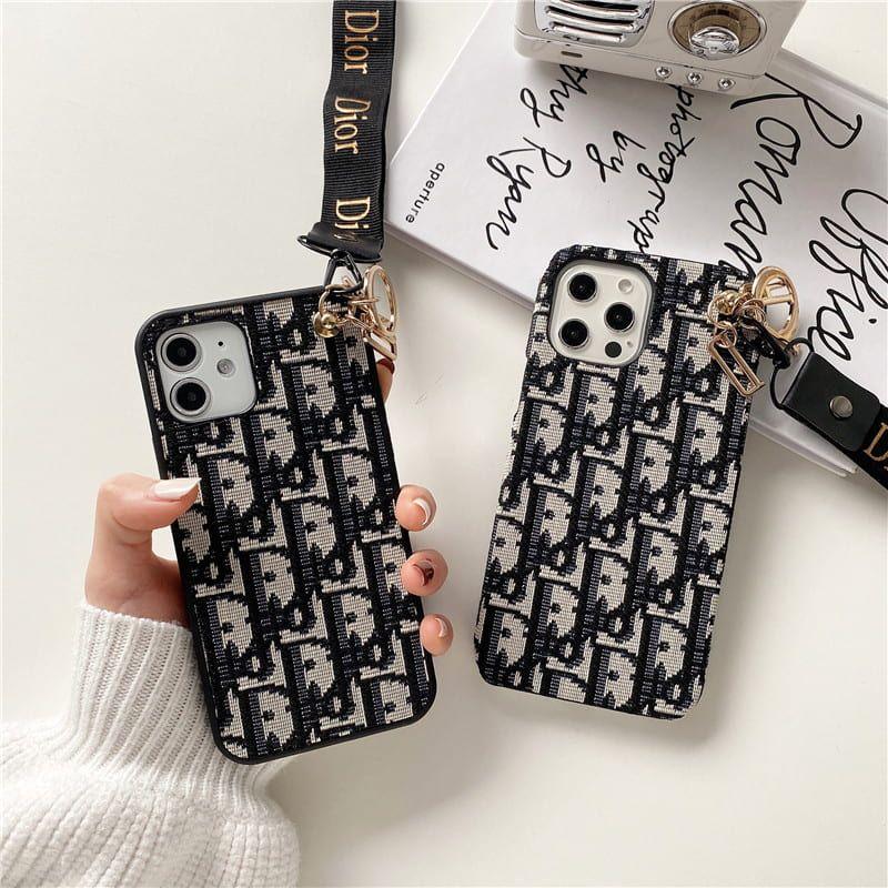 디자이너 키 체인과 함께 세련된 CD 레이디 iPhone 케이스