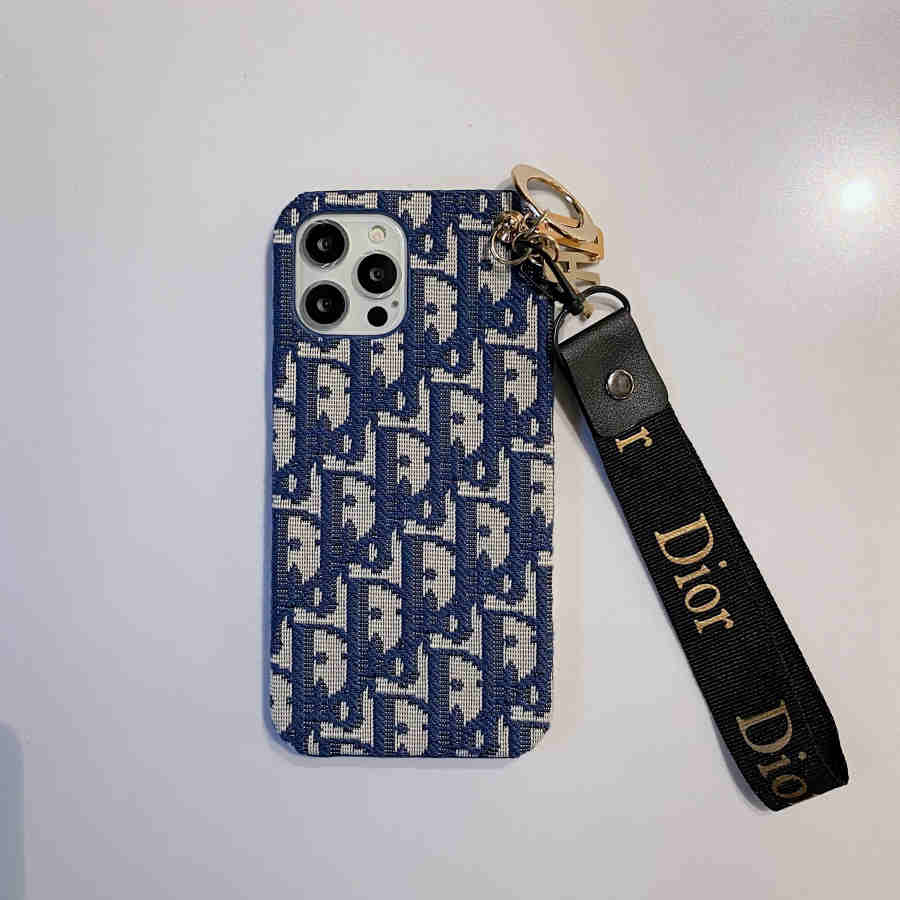 디자이너 키 체인과 함께 세련된 CD 레이디 iPhone 케이스