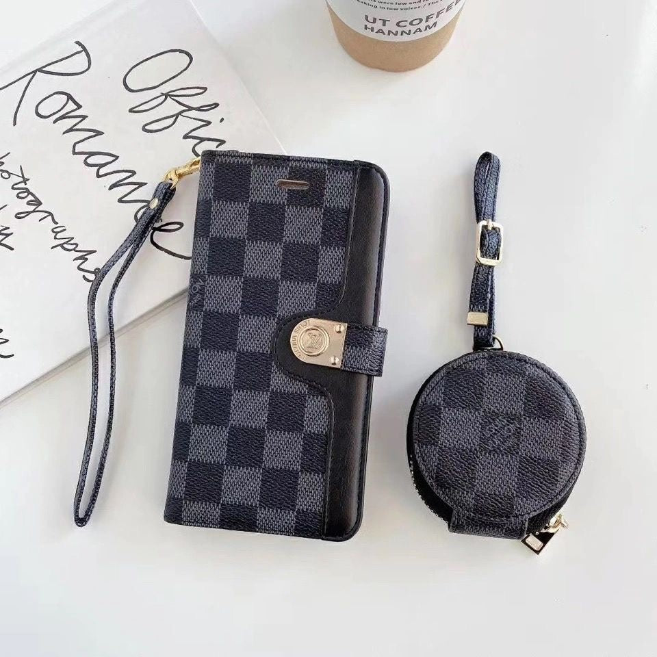 고급 GG LV BUR iPhone 및 Card Holder와 AirPods 케이스