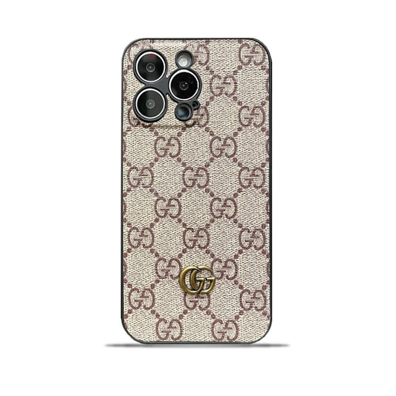 클래식 GG iPhone 케이스 GG 가죽