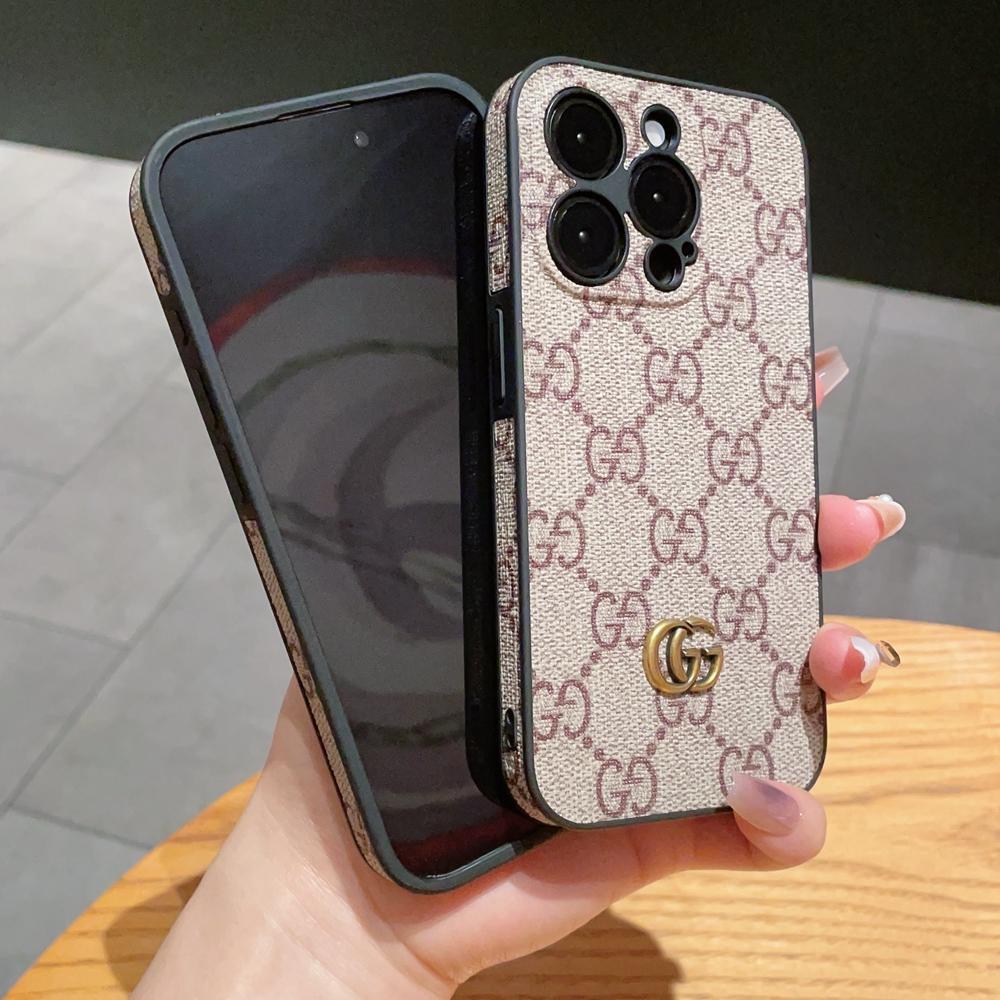 클래식 GG iPhone 케이스 GG 가죽