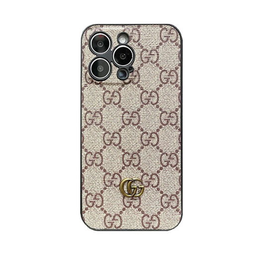 클래식 GG iPhone 케이스 GG 가죽